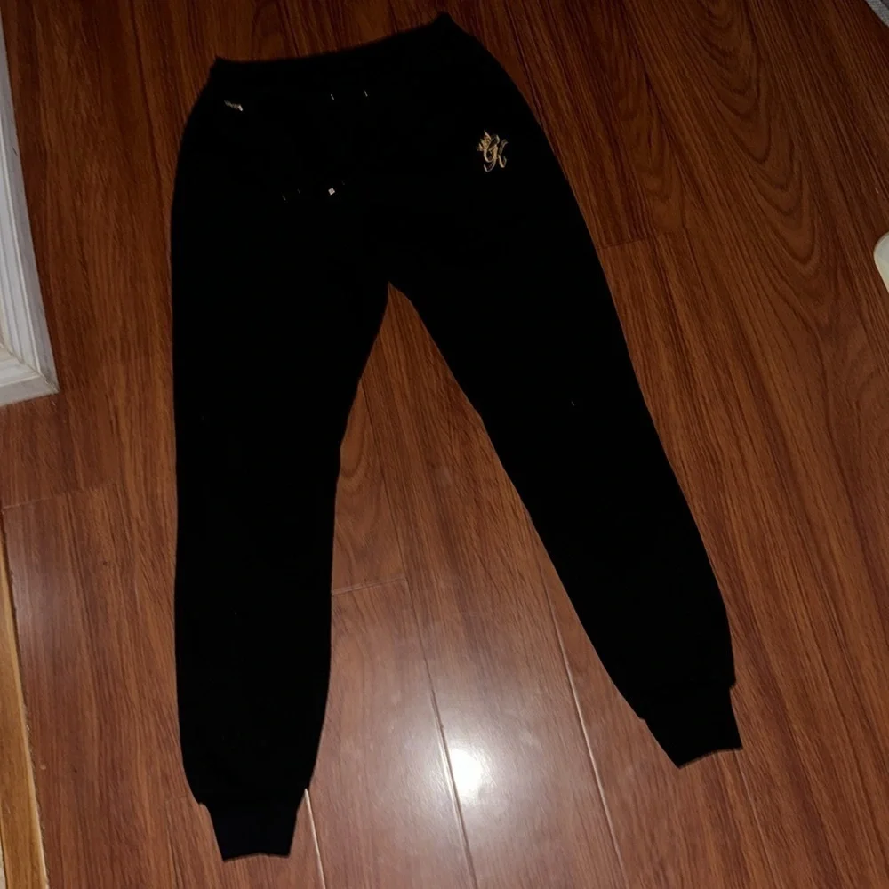 Gym king UK luxury exclusive the praco tracksuit set 2 piece black gold size 6-8 - Picture 9 of 14